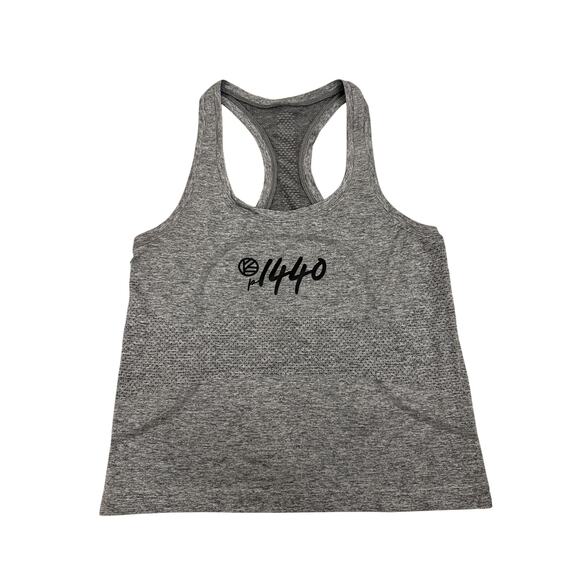 Lululemon Athletica Gray Athletic Racerback Tank Top Size Women's 6 - Picture 1 of 3